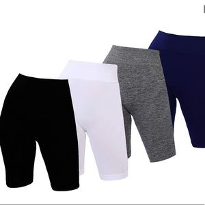 Pack of 4 cropped high waisted leggings
